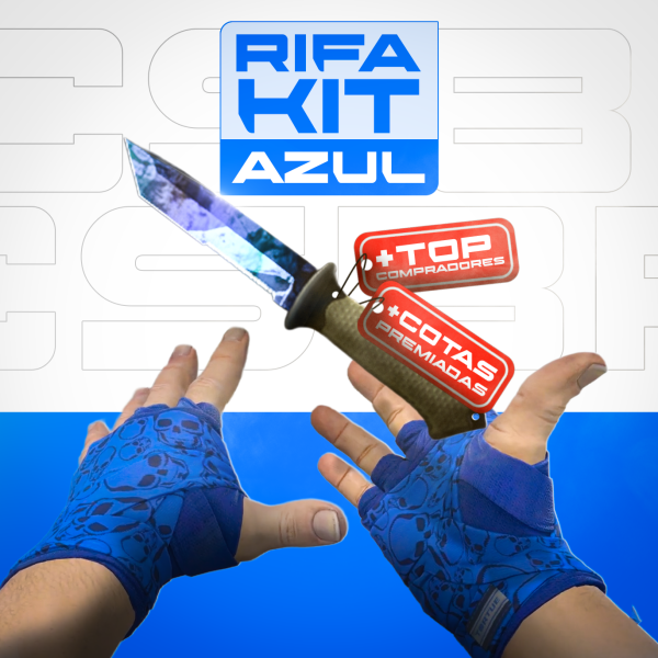 — 1511 KIT AZUL [FACA + LUVA]